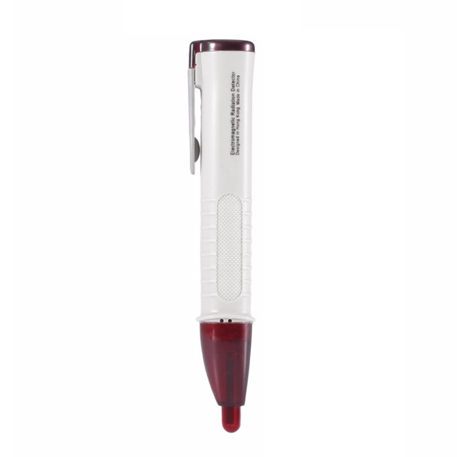 Mini Electromagnetic Radiation Detector High Sensitive Pen Type EMF Meters Electromagnetic Wave white