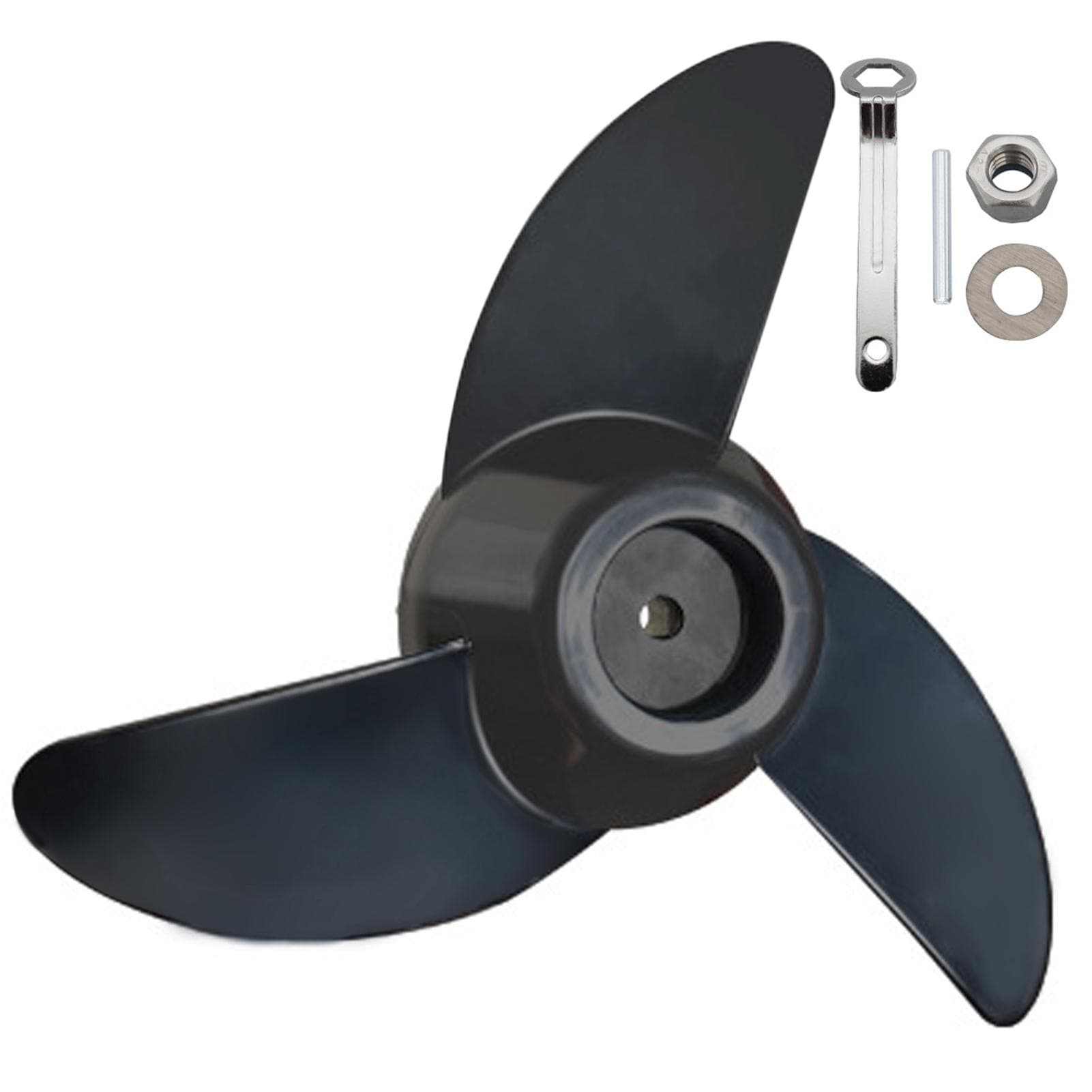 Electric Outboard Motor Propeller Boat Propeller Kit for Marine Boat 3-Bladed