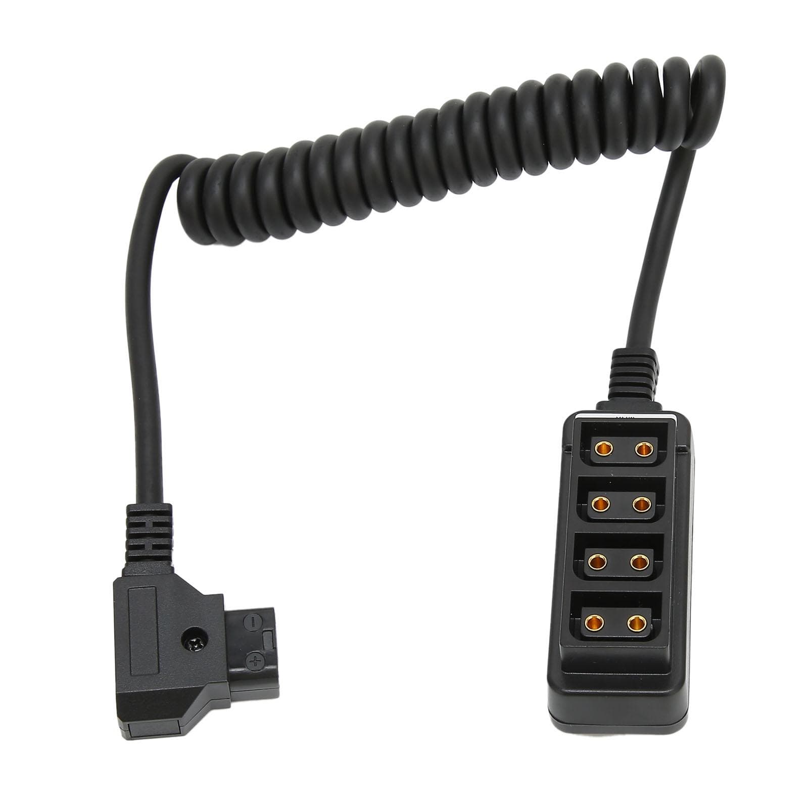 D Tap Male to 4 Port Dtap Female Splitter Power Cable Black D Tap Spring Cable Adapter for ARRI RED