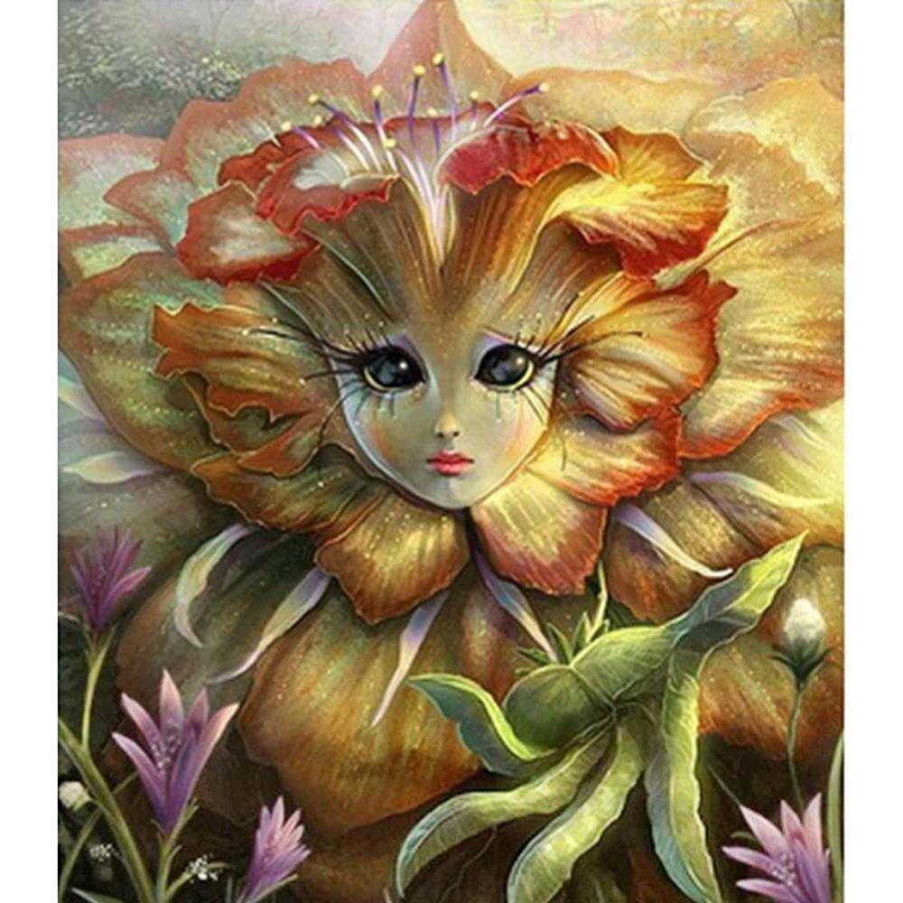 Diamond Embroidery Flower Elf 5D Diamond Painting mosaic Picture Handmade Home Decor 20X30CM