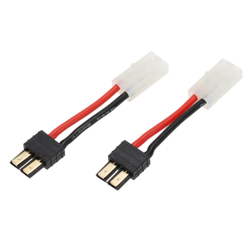 2Pcs Traxxas Plug Male to Tamiya Head Female Connector Adapter for RC Car