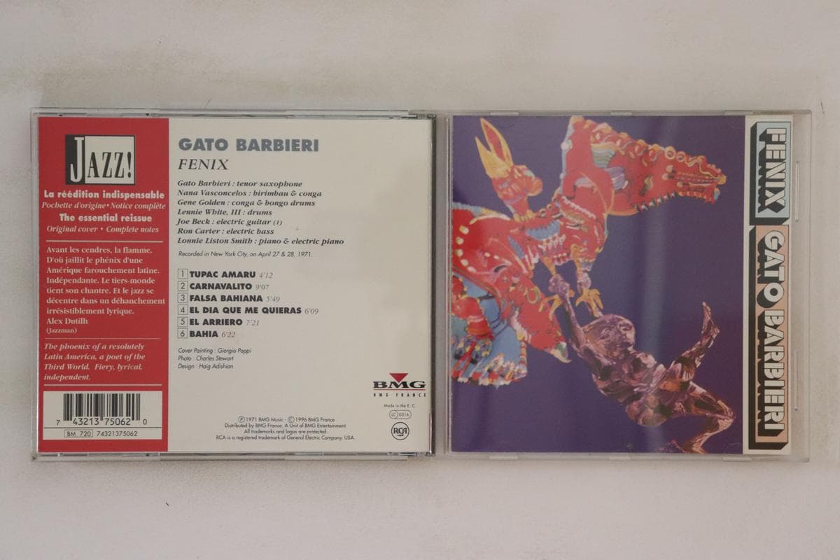 CD GATO BARBIERI - Fenix 74321375062 RCA 1996 Europe Jazz Used