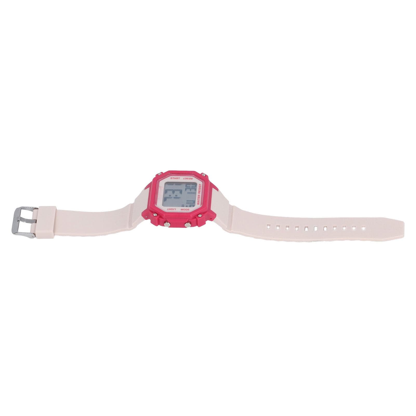 Unisex Digital Watch LED Luminous Stopwatch Chronograph Alarm Shock and Drop Resistant 50M pink