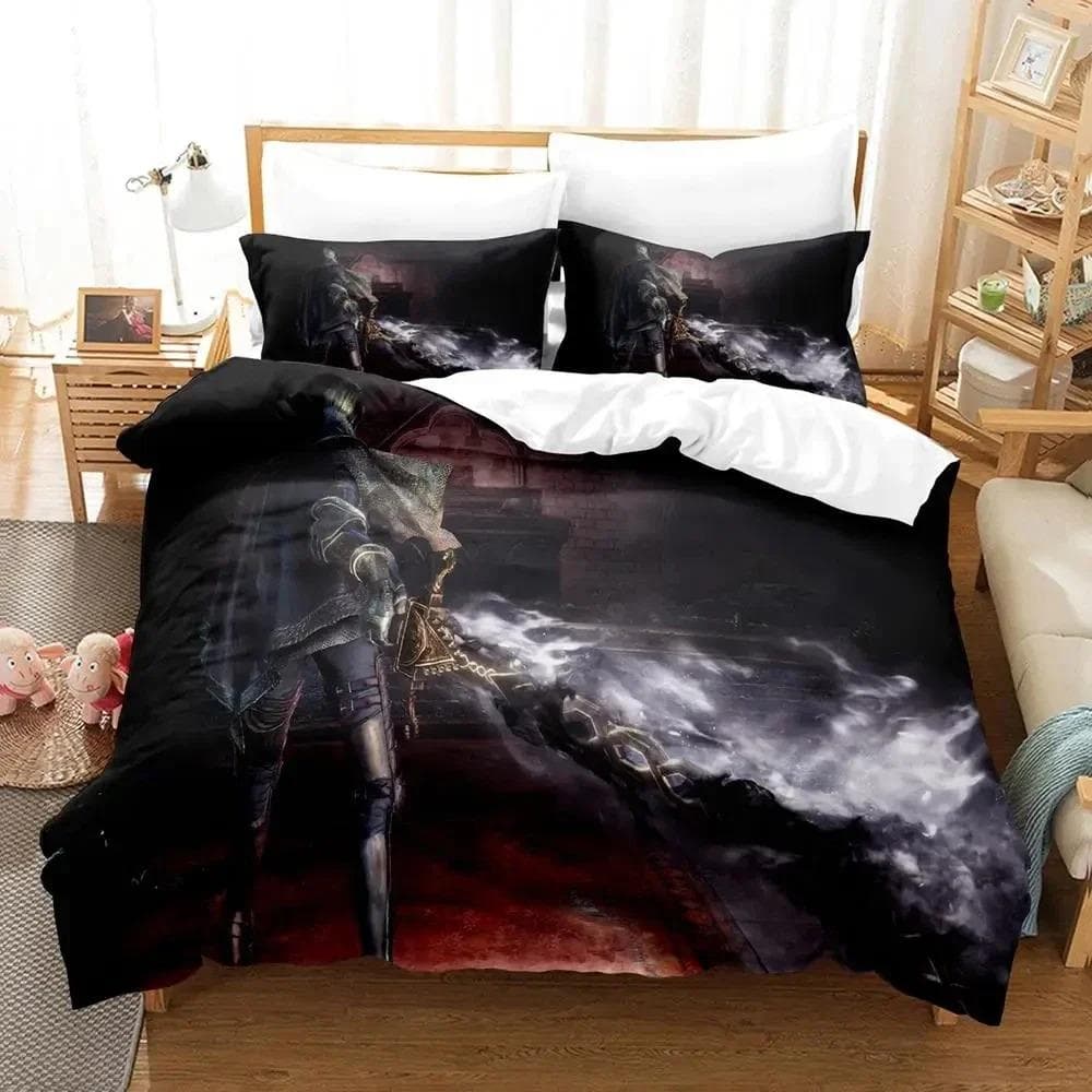Game Dark Souls Bedding Set Duvet Cover Bed Set Quilt Cover Pillowcase Comforter king Queen Size Boys Adult Bedding Set 70x133cm 2pcs