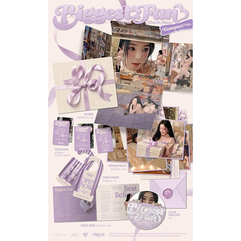 [Pre-order] Red Velvet IRENE – The 1st Album [Biggest Fan] Compact Ver. (Online Benefit) [NO POB]
