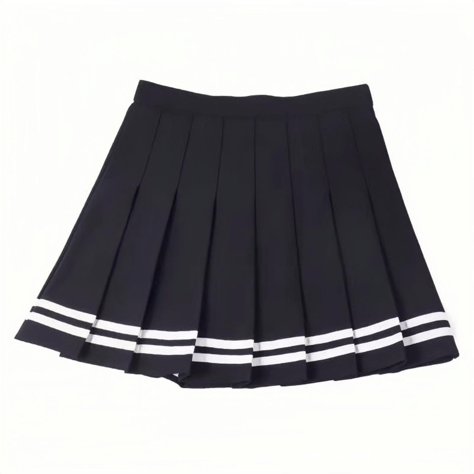 Summer Women Skirt Elastic Faldas Ladies Midi Skirts Sexy Girl Mini Short Skirts Saia Feminina XL black