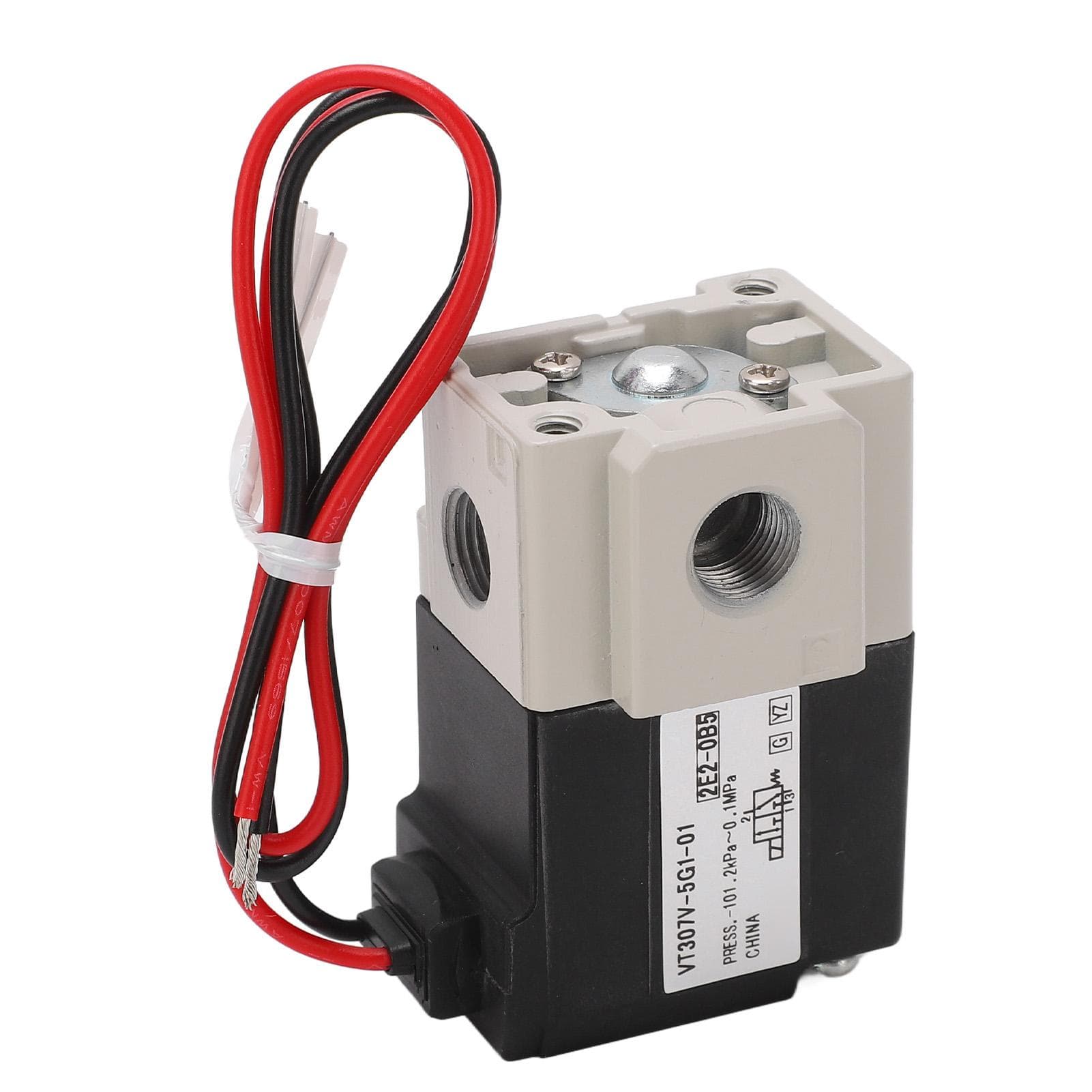 Vacuum Solenoid Valve High Frequency Pneumatic 2 Position 3 Way Electric SMC Type DC24V G18