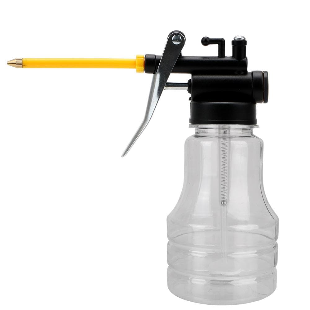 Transparent Oil Pump Cans High Pressure Oiler Grease Flex Gun Plastic Clear Oil Can Hand Tools Lubricator 250ML