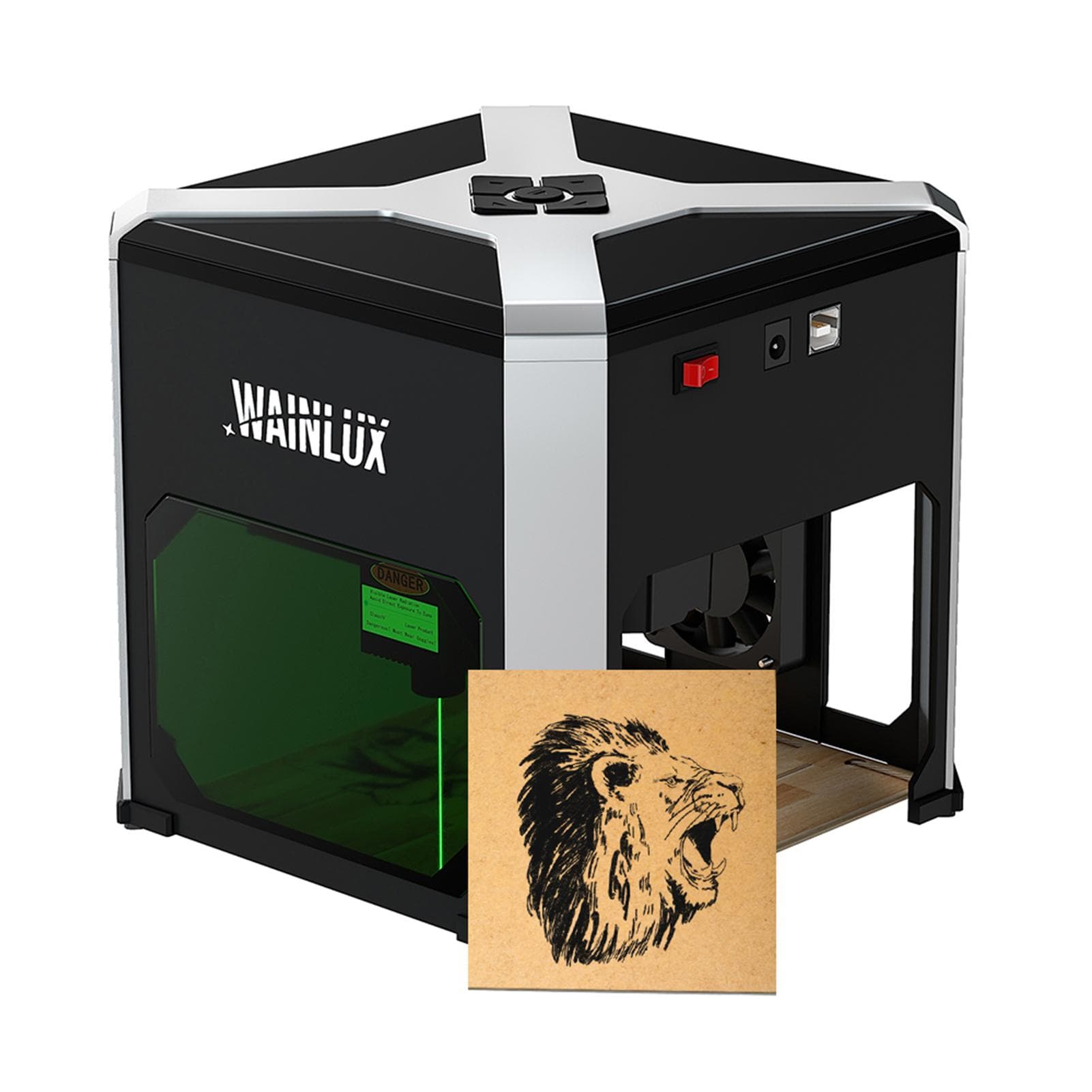 WAINLUX K6 Portable Laser Engraver Cutting Engraving Household Marking Machine Support Wireless BT UK Plug