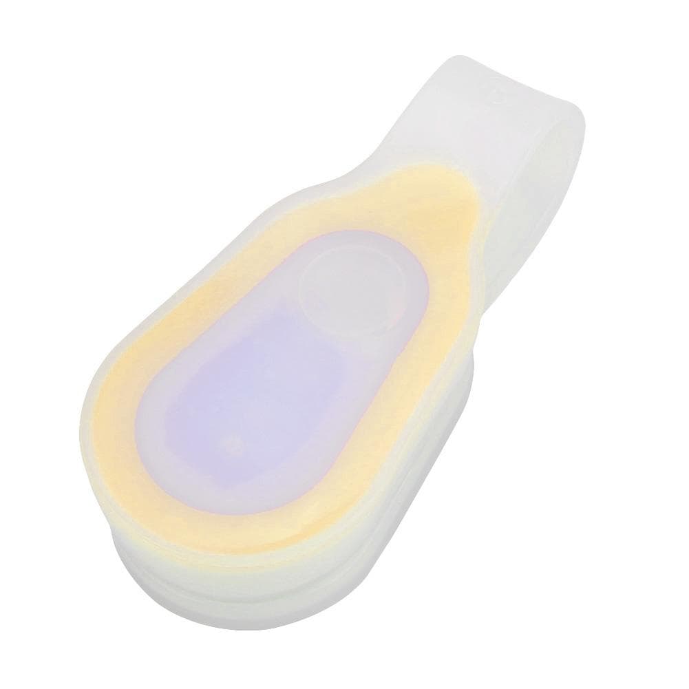 Silicone Gel Night Cycling Running Backpack Safety Warning LED Flash Light Lamp(yellow)