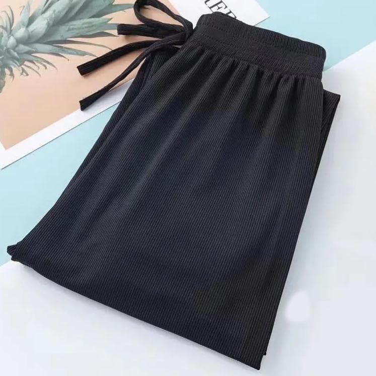 Children's Pants Summer Children's Ice Silk Anti Mosquito Pants Thin Boys' and Girls' Korean Casual Pants 100 black