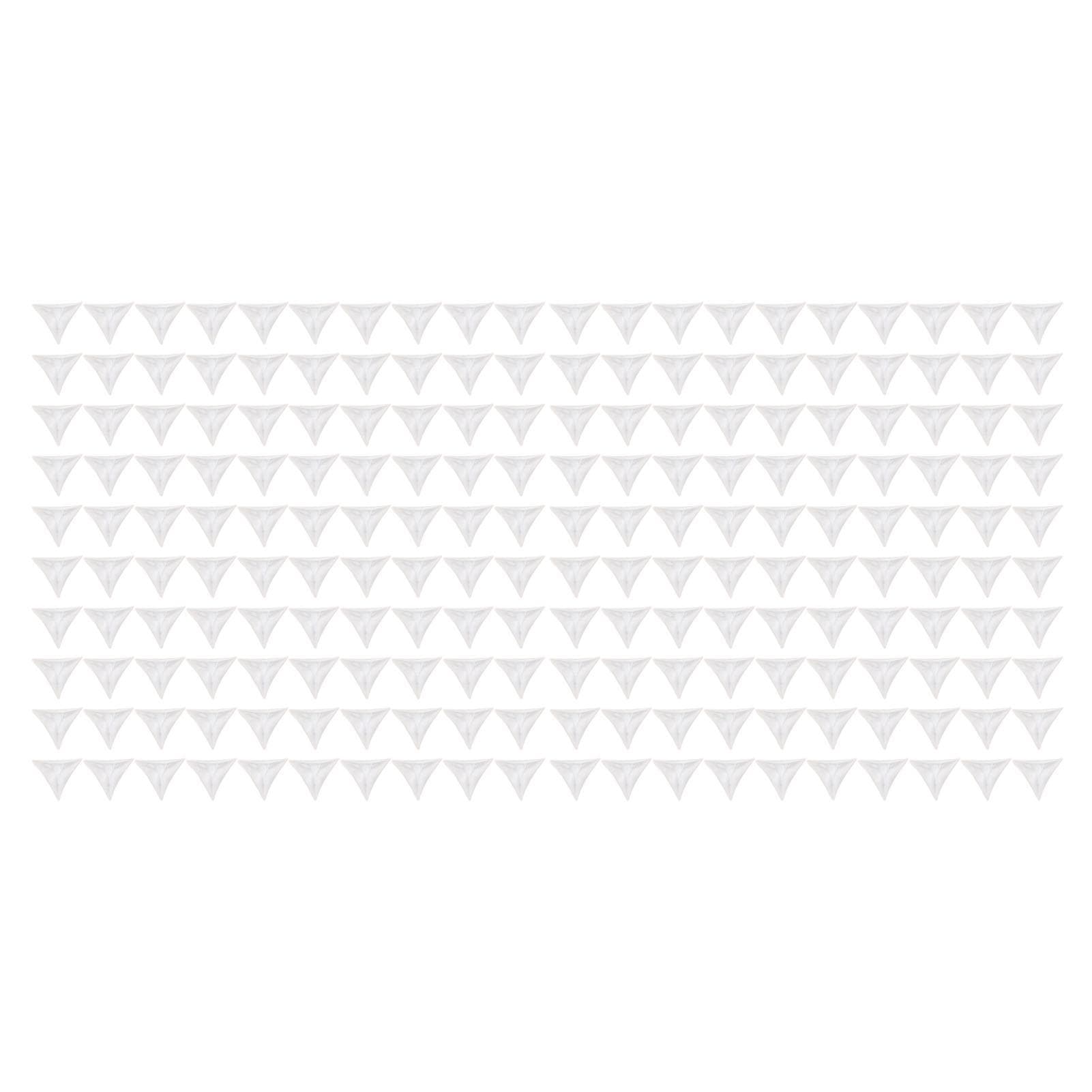 200pcs Inside Corner Dust Guards Clear Triangular Anti Collision Dust Proof Table Corner Guards for