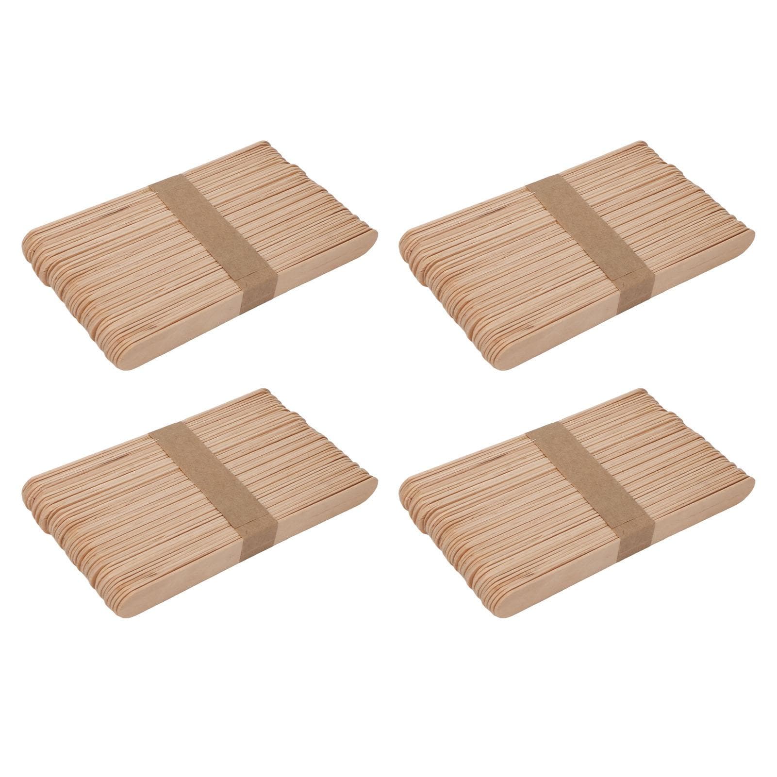 200pcs Tongue Retractors Wooden Disposable Smoothing Surfaces Tongue Depressor for Oral Health