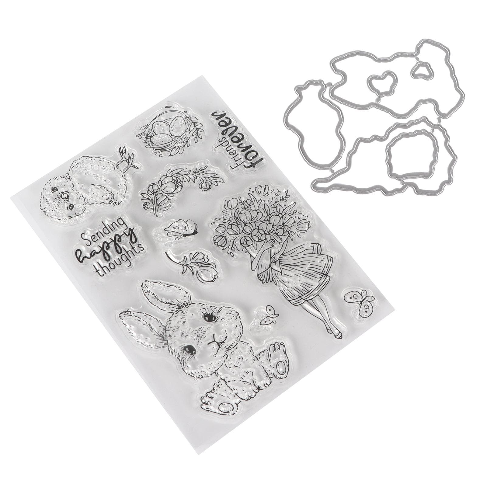 Transparent Stamp DIY Clear SkinFriendly Clear Reusable Stamp for Card Making Decoration