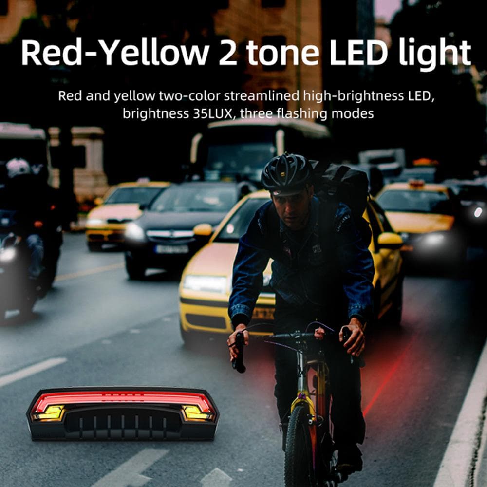 Meilan X5 Bicycle Rear Light Bike Remote Wireless Light Turn Signal LED Beam USB Chargeable Cycling