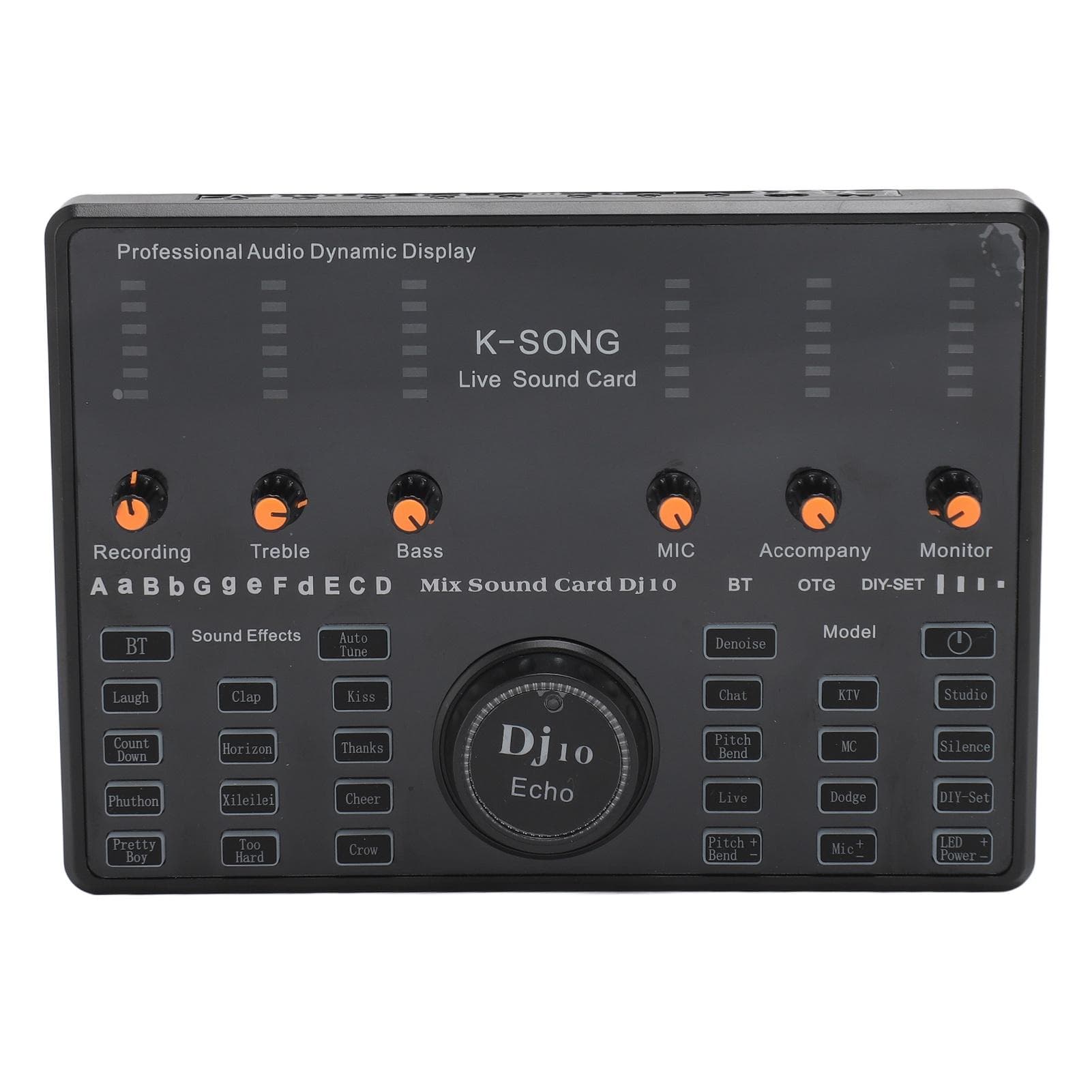 Live Sound Card Intelligent Noise Reduction Multi Sound Effects 48KHZ Output 16 Bit Sound Mixer