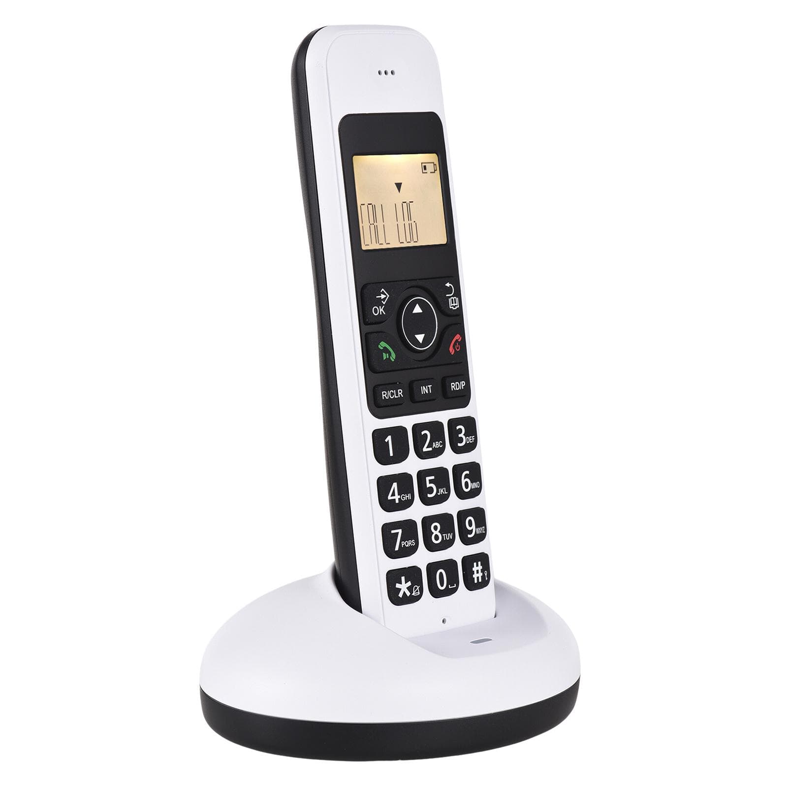 Bisofice Expandable Cordless Phone Telephone with LCD Display Caller ID 50 Phone Book Memories US Plug