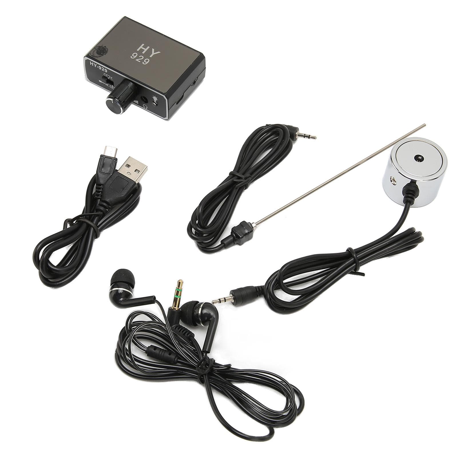 Water Leakage Detector Professional High Strength Dual Probes Water Pipeline Detection Tool for US Plug