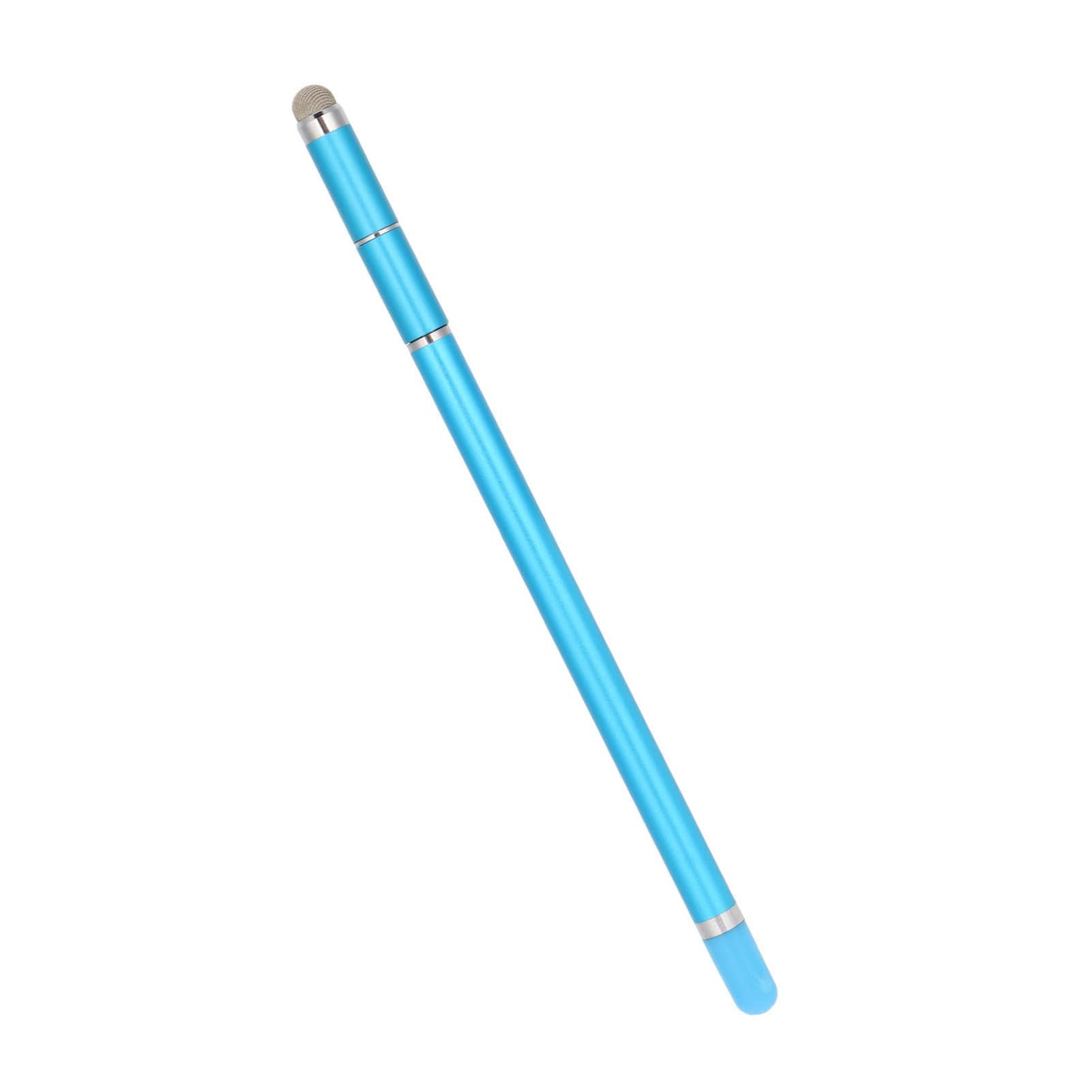 Stylus Pen 4 in 1 Wear Resistant Fiber Nib Mobile Phone Tablet Painting Handwriting Capacitive blue