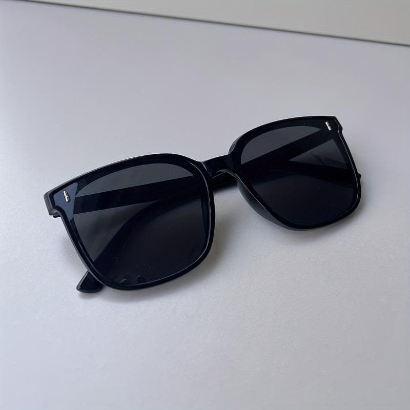New Korean Style Oversized Black Glasses for Large Face Fashionable Driving Outings Trendy Accessory