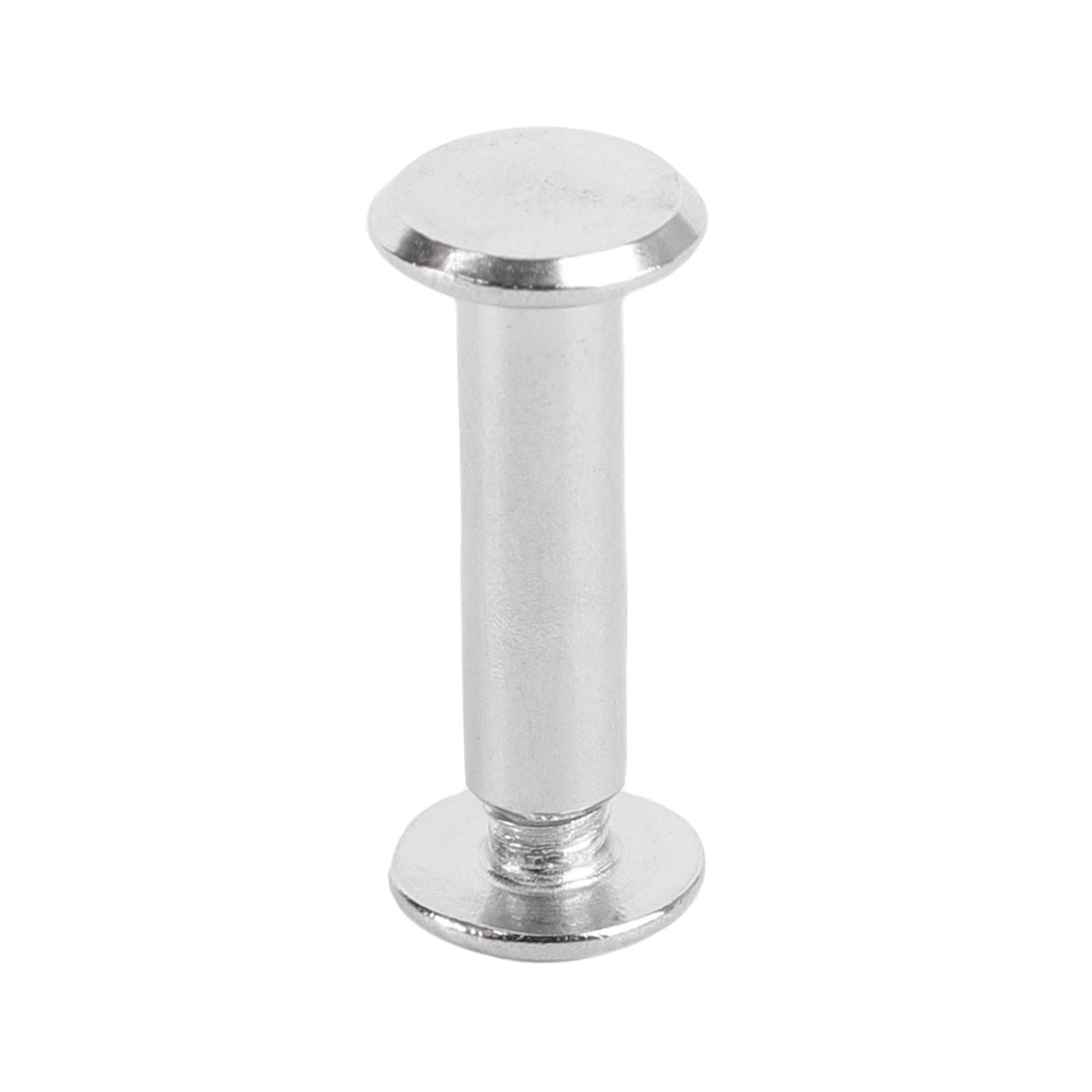 40 Set Flat Round Head Rivet M4 5x18x9.5mm Stainless Steel Binding Post Screws for Leatherwork