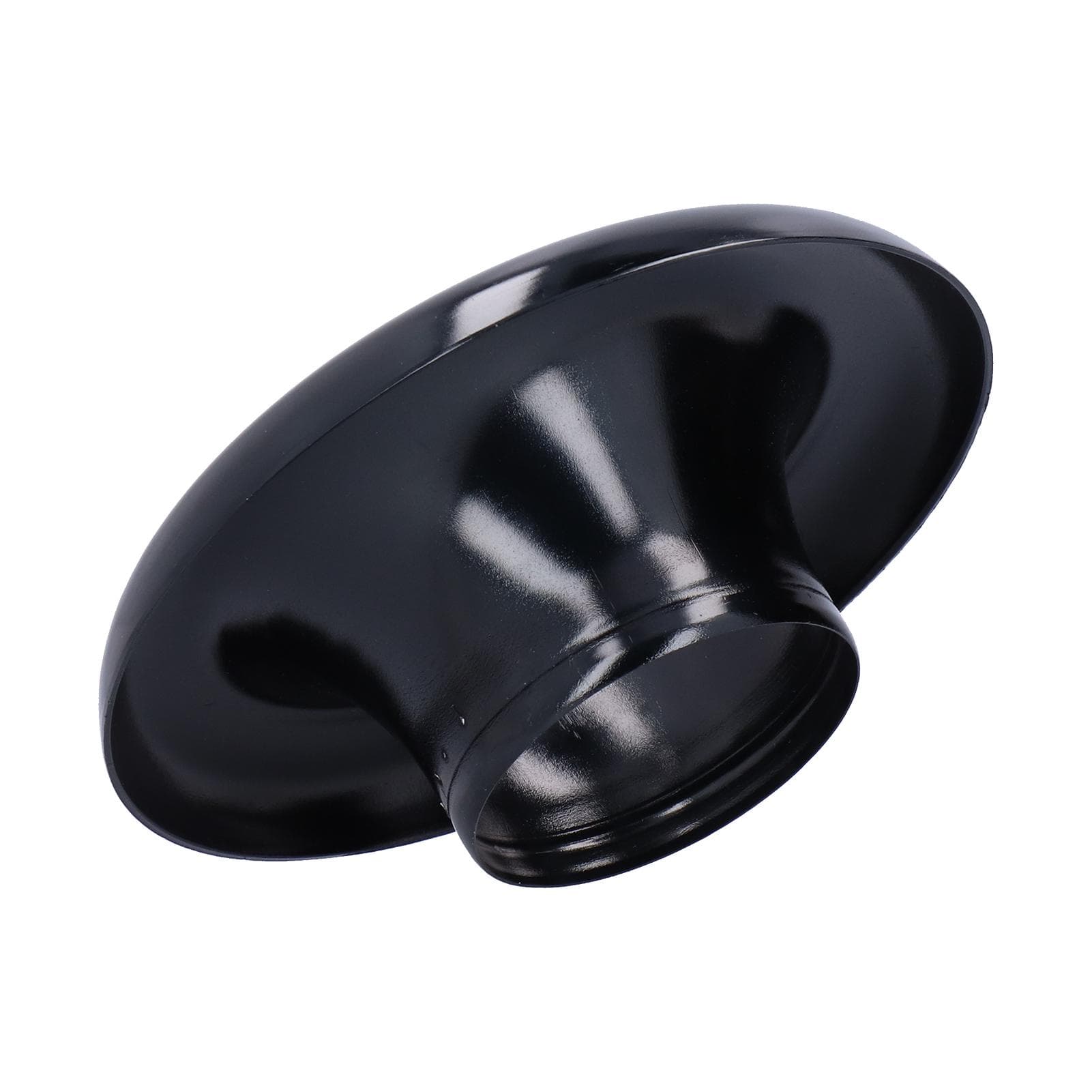 4in Cold Air Intake Turbo Horn Velocity Stack Adapter Decoration CNC Aluminum Car AccessoryBlack black