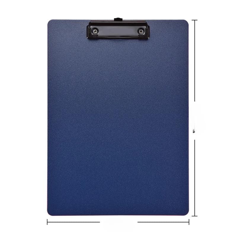 A4 File Folder Clipboard, Writing Pad, Memo Clip Board Clips, Test Paper Storage Organizer, School Supplies, Office Stationary blue