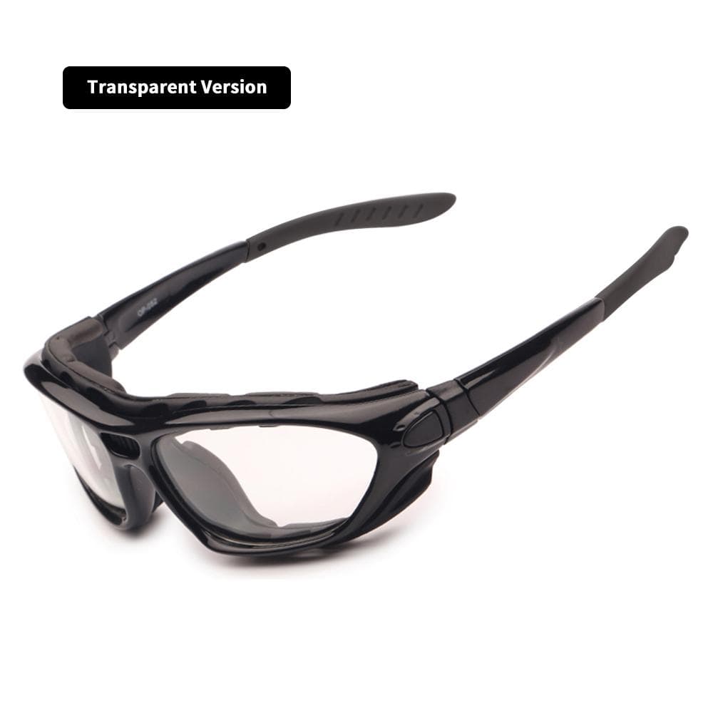 Motorcycle Goggles Clear 2 Pairs Day Night Riding Glasses Interchangeable Lenses Strap for Road Racing Sunglasses
