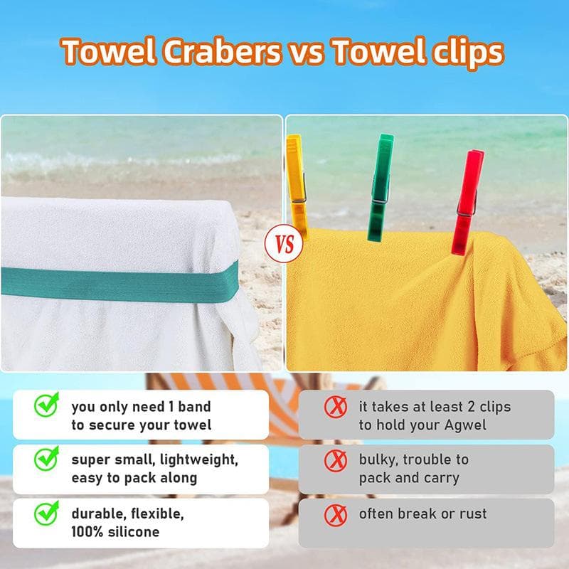 Factory direct sale beach chair towel fixing strap beach towel towel elastic elastic strap blue