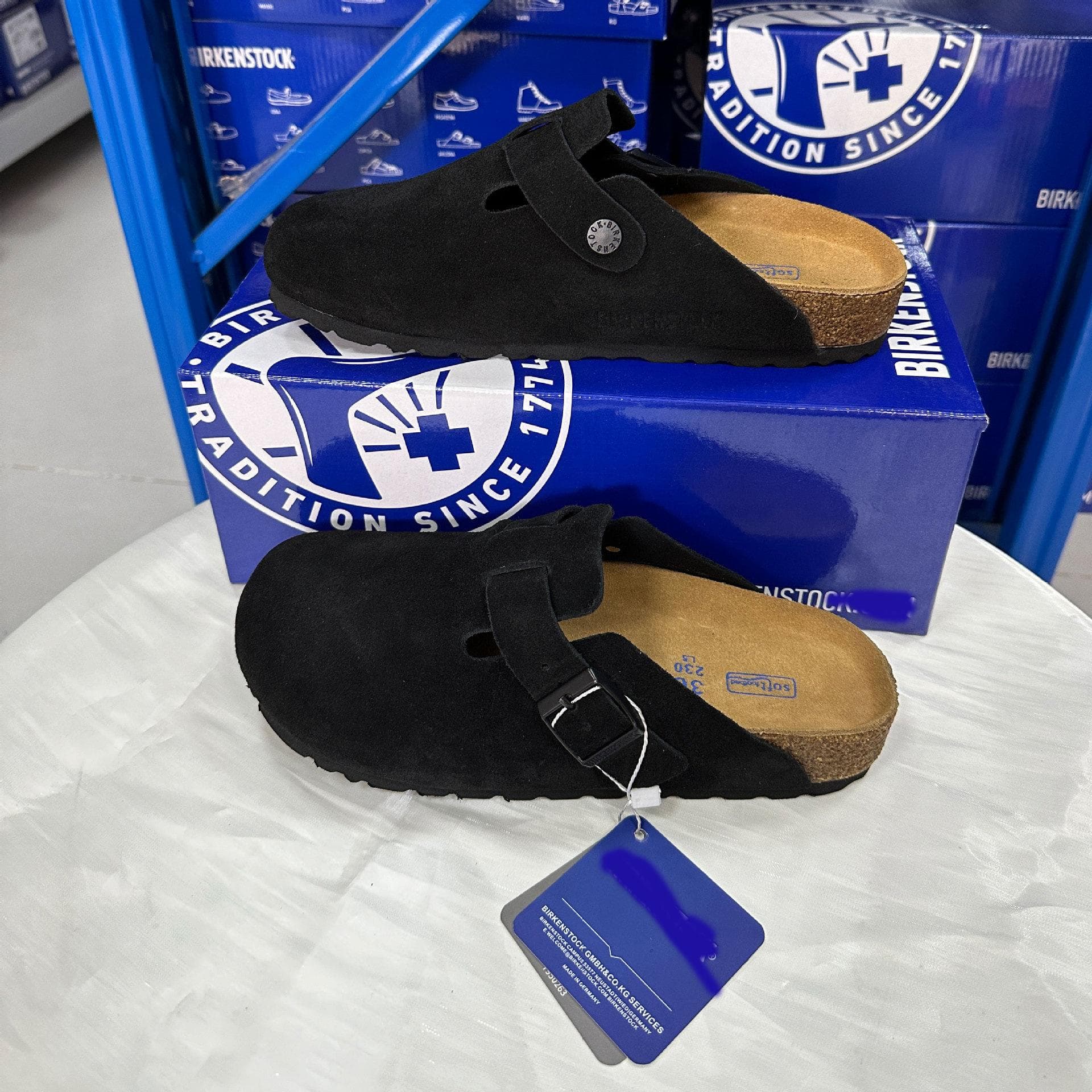 Boken Shoes, Toe Caps, Slippers, Genuine Cowhide, Cork, Retro Thick Sole, Japanese Style, Ugly and Cute, Outdoor Cool Slippers 34