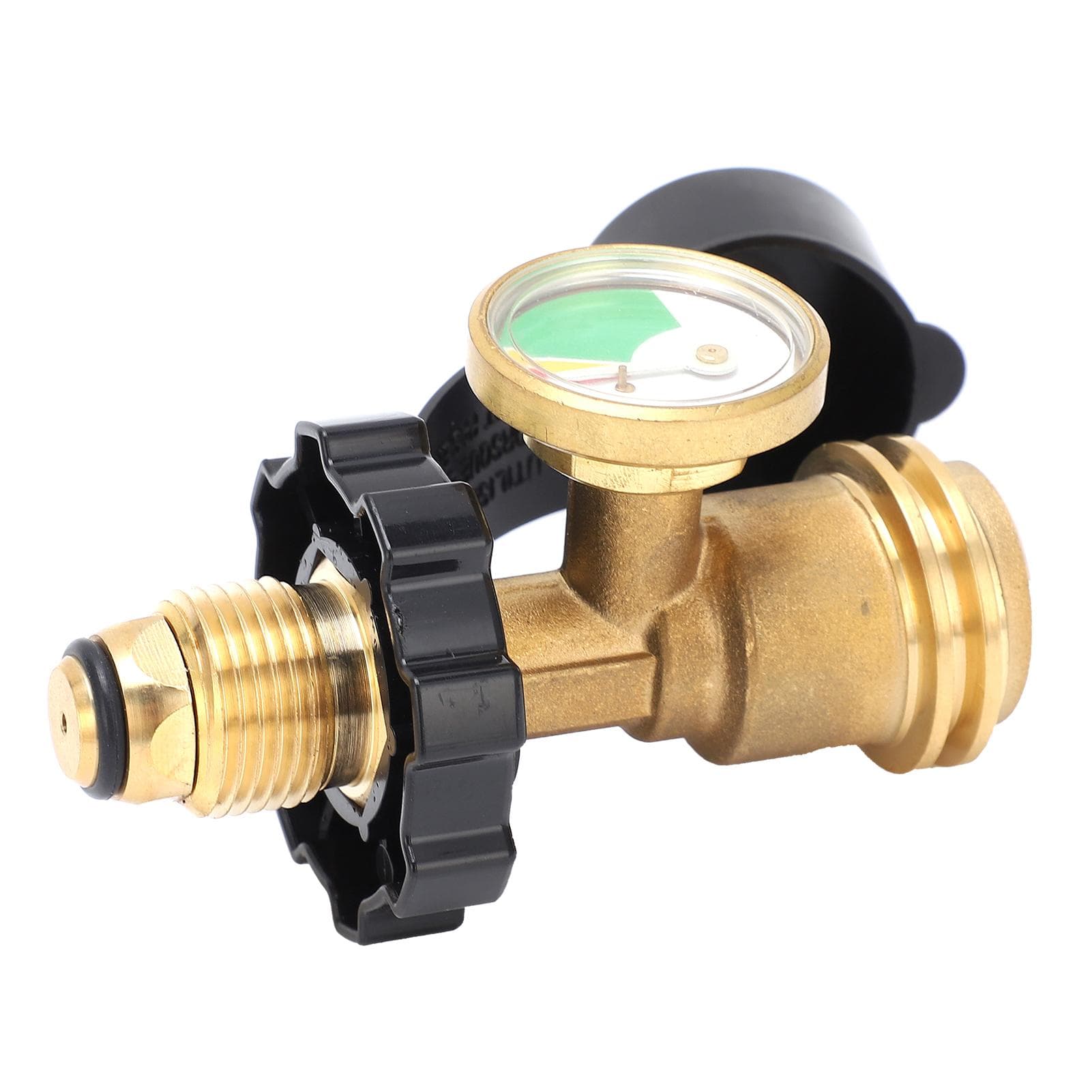 Propane Tank Adapter POL US Standard Thread Luminous Pressure Gauge Adapter Gas Tank Converter