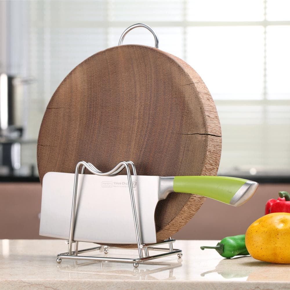 Stainless Steel Cutting Board Holder Chopping Board Stand Rack Kitchen Household Organizer
