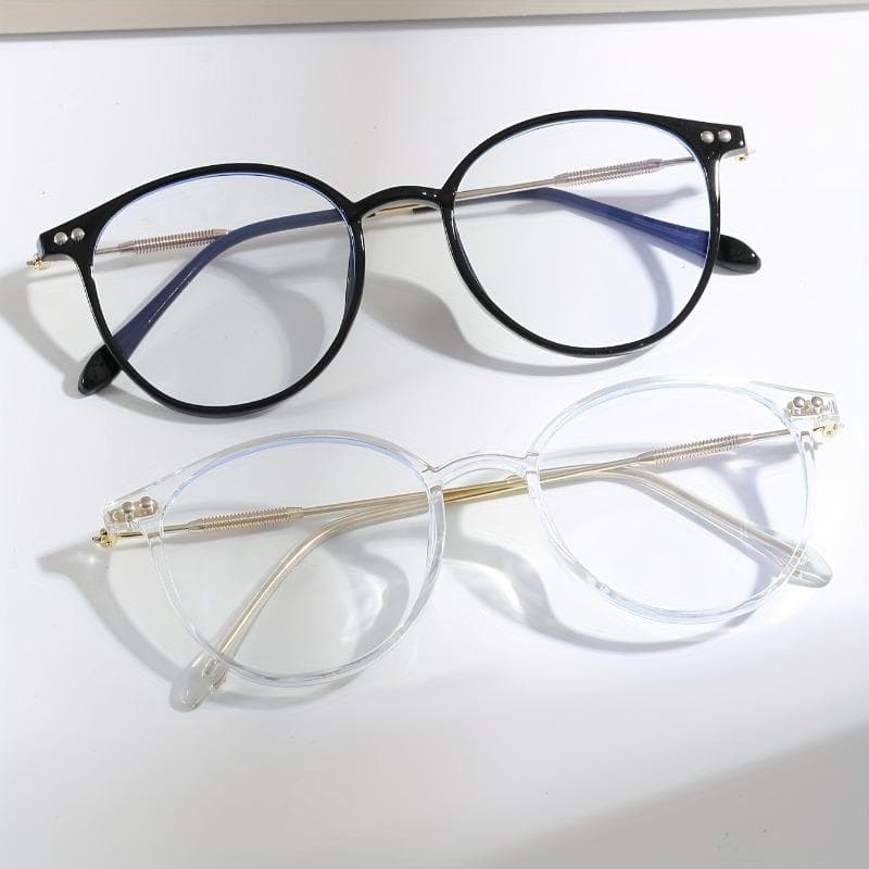 1/2PCS Women Retro Large Frame Plastic Sunglasses Fashion Decorative Flat Lens for Daily Commuting