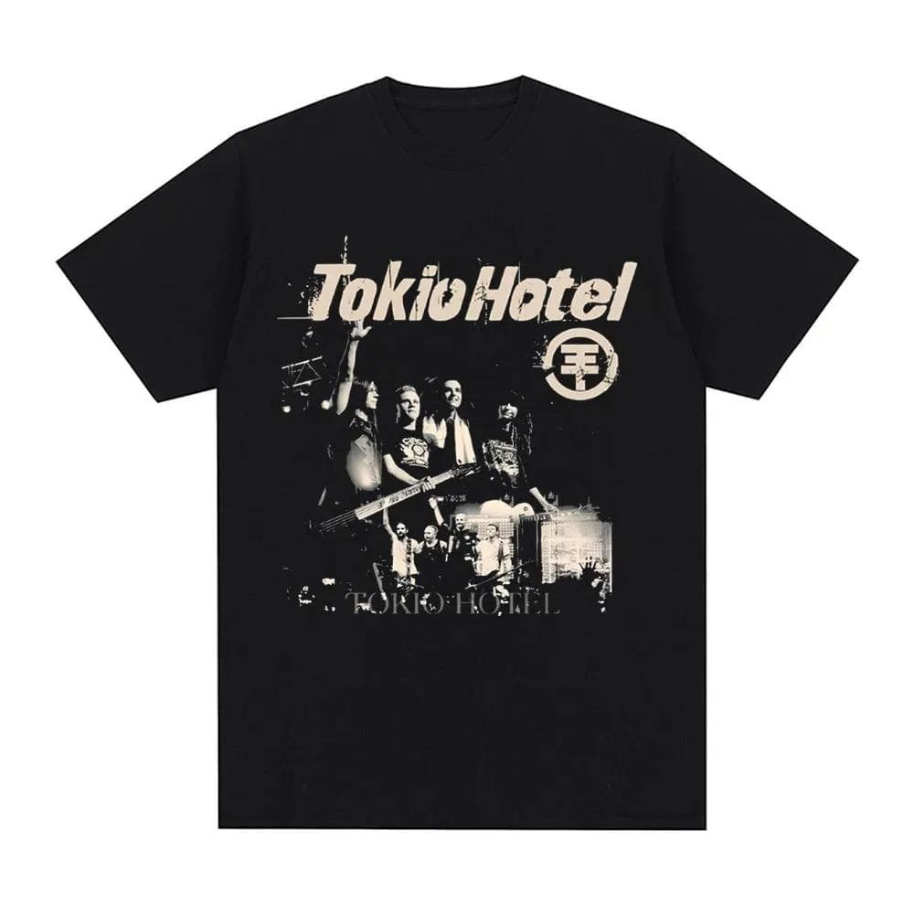 German Rock Band Tokio Hotel I Love Tom Kaulitz Tshirt Men Women Vintage Punk Gothic Short Sleeve T-shirts L