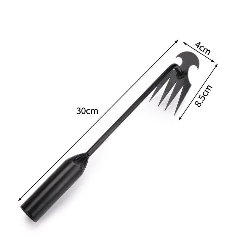 4 Teeth Gardening Hoes Weeding Tools Manganese Steel Rakes Farming Loosening Soil Digging Wild Vegetables Root Pulling Tools