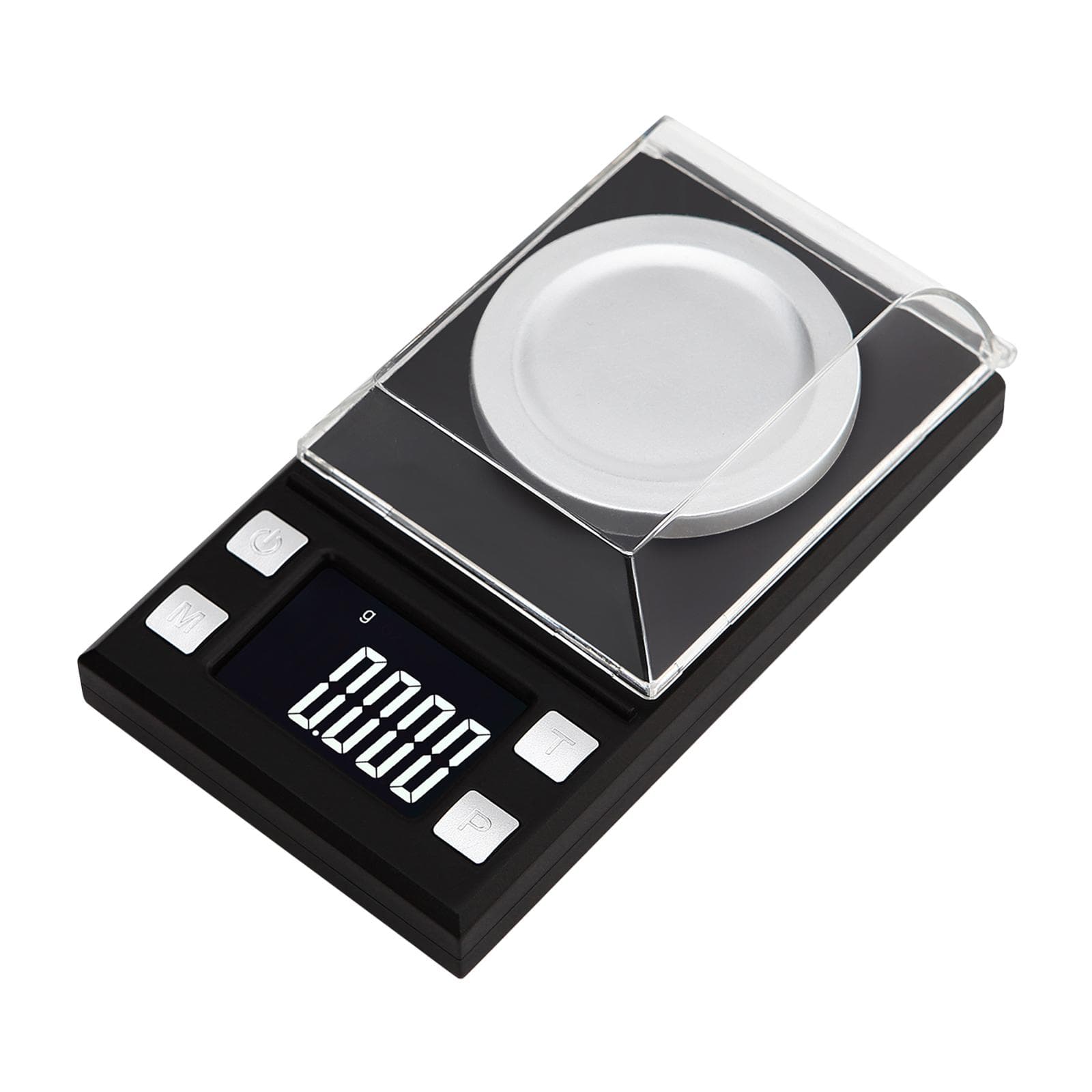 Digital Pocket Scale 100g/ 0.001g, Portable Jewelry/Powder/Small Herb Scale with 6 Units/LCD 50g -- 0.001g black