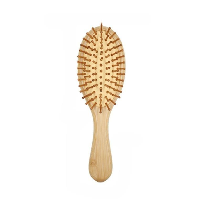 Natural Bamboo Paddle Hair Brush Comb Improve Hair Growth Air Cushion Combs For Scalp Massage Anti-Static No Hair Tangle Comb