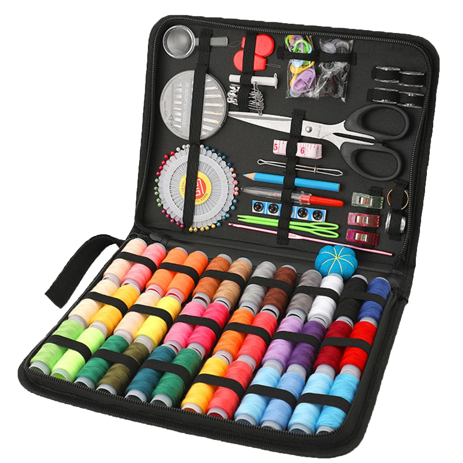 Sewing Kit Thread Set Premium Repair Set Needle Thread Kit for Sewing 230pcs multicolour