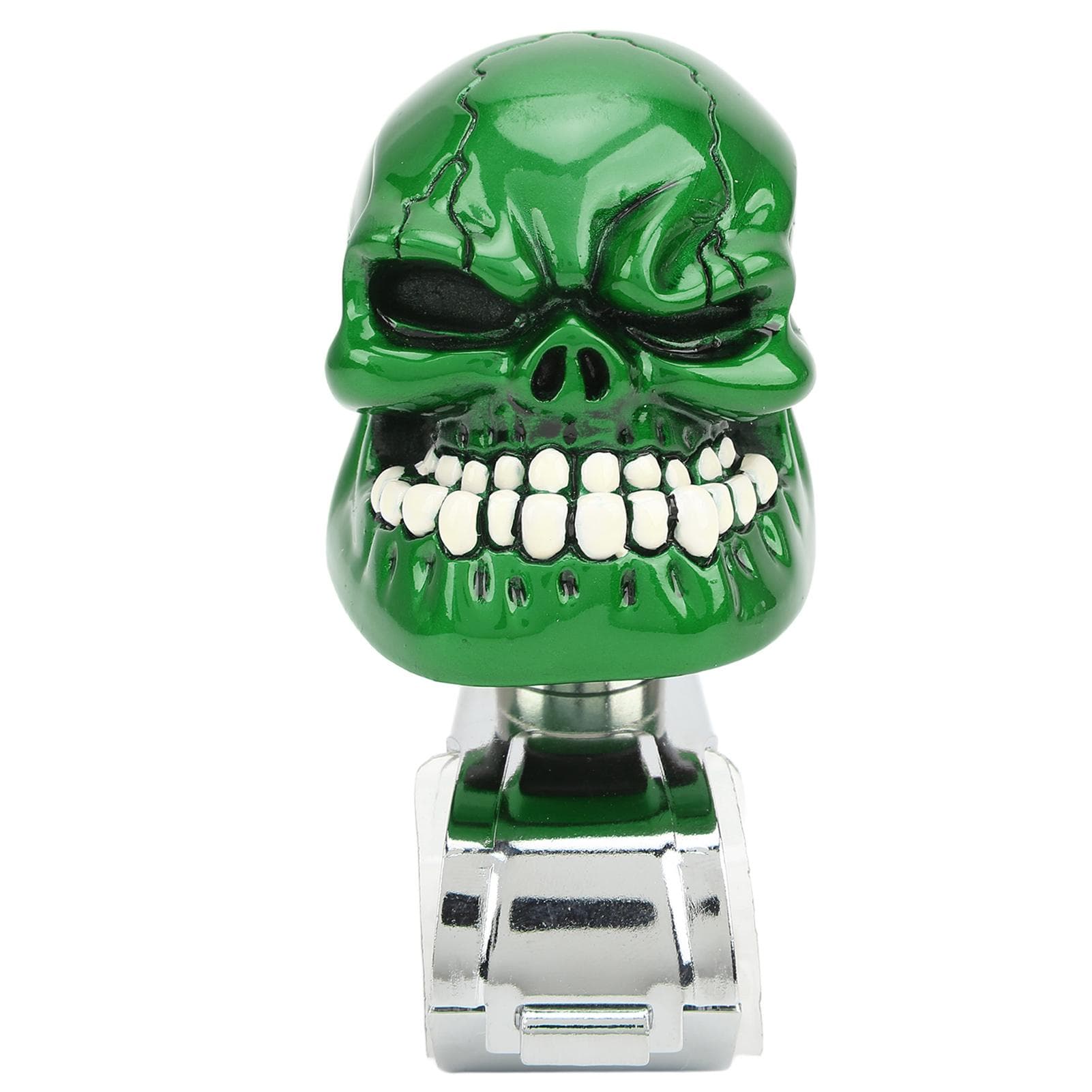 Skull Steering Wheel Knob Spinner Suicide Power Handle for Cars Trucks Tractors BoatsBlue green