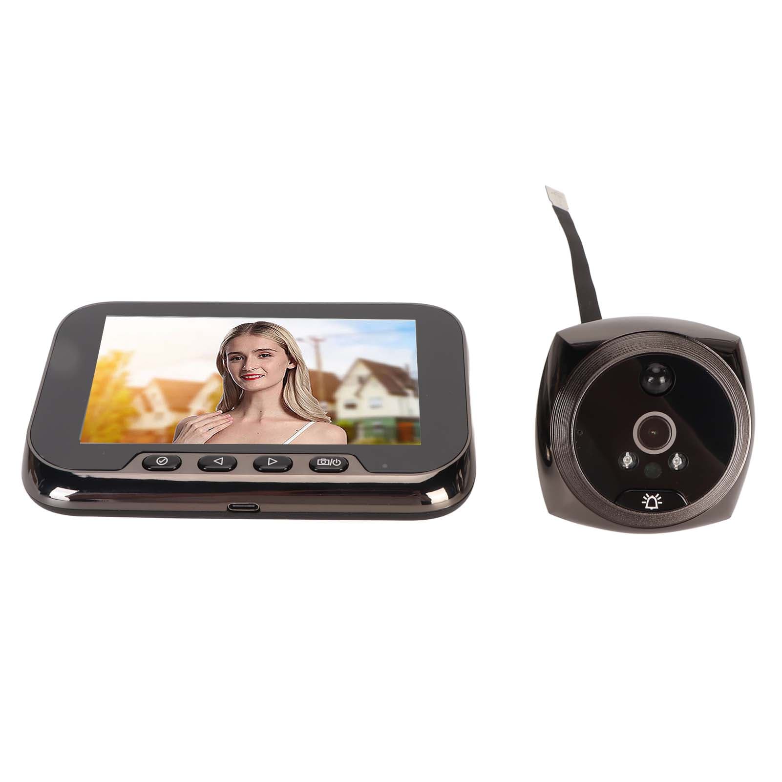 4.5in Smart Peephole Camera 1080P HD Digital Doorbell Video Viewer Mobile Detection Peephole Viewer