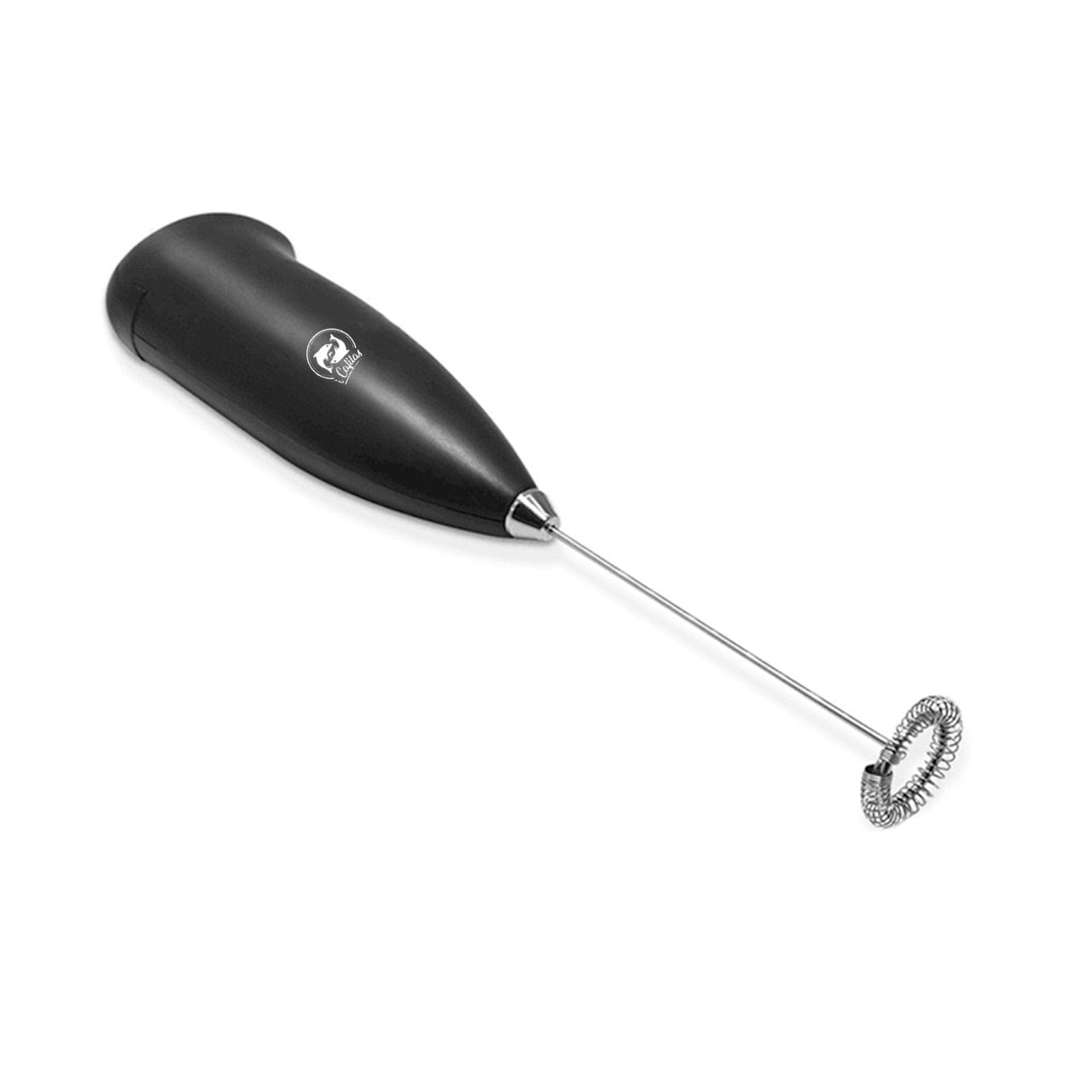 Electric Milk Frother Automatic Handheld Foam Maker for Egg Latte Cappuccino Hot Chocolate Matcha black