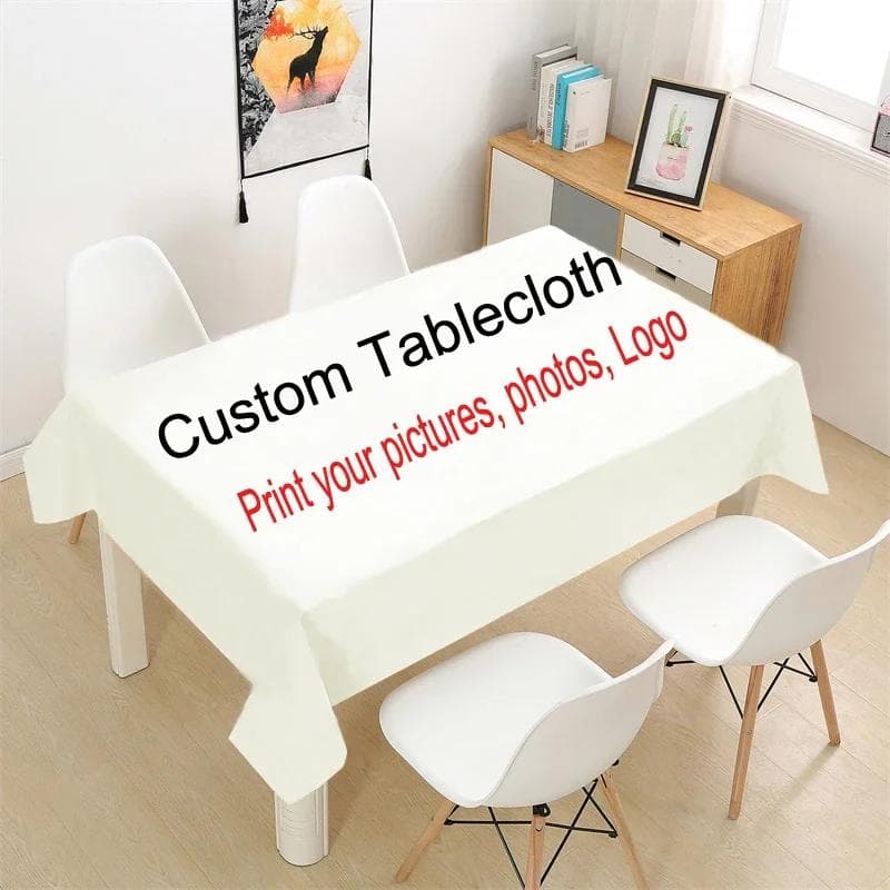 Korean Style Small Daisy Cotton Floral Tablecloth,Tea Table Decoration,Rectangle Table Cover For Kitchen Wedding Dining Room 60x60cm