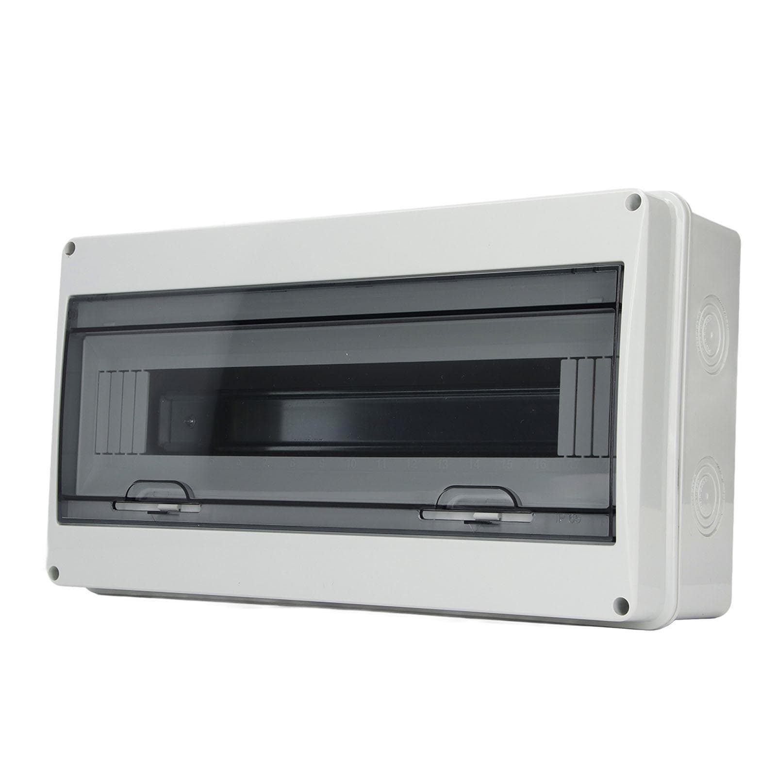 Distribution Box 18 Way Waterproof Circuit Breaker Plastic Cover Protection Case for Indoor Outdoor