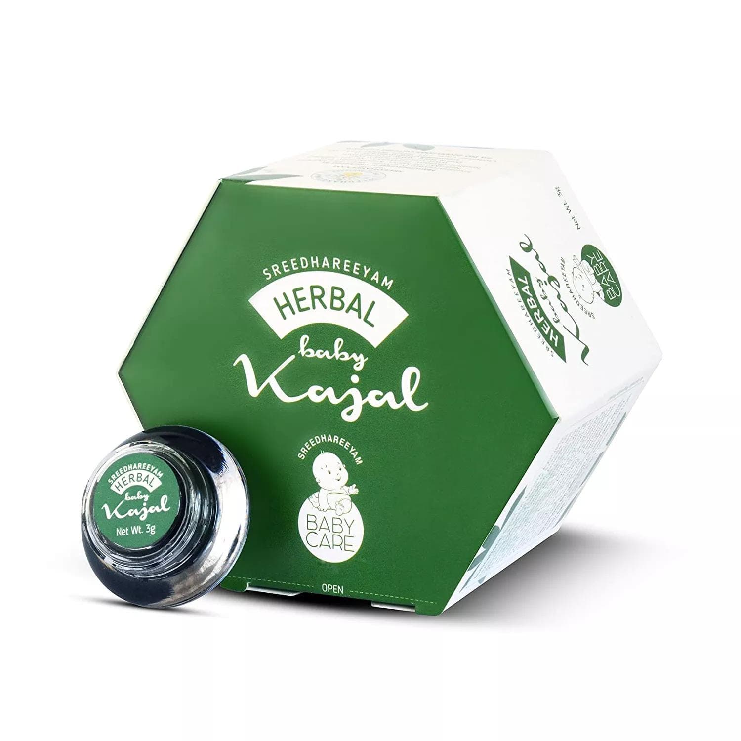 Natural kajal eye cream (3 g), Herbal Baby Kajal, Sreedhareeyam 5.125