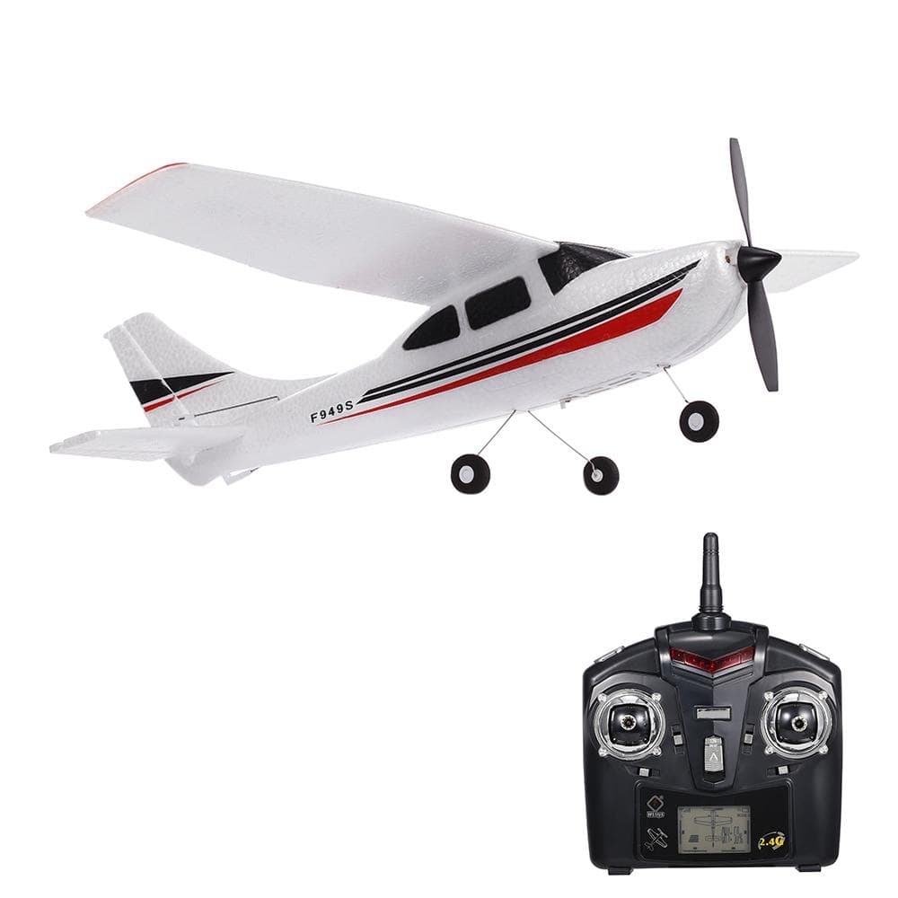Wltoys F949S RC Airplane 2.4G Plane RC Aircraft 3CH Remote Control EPP Airplane Miniature Model 1 Batteries white