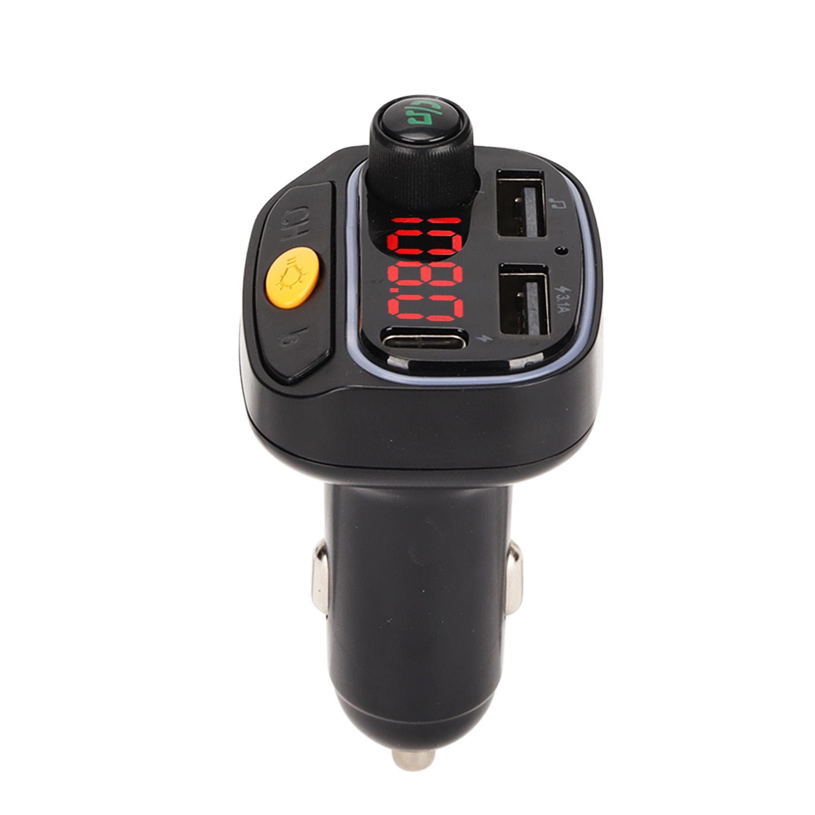 C15 Car Bluetooth FM Transmitter Radio Receiver MP3 Player Handsfree Call with Dual USB Charging