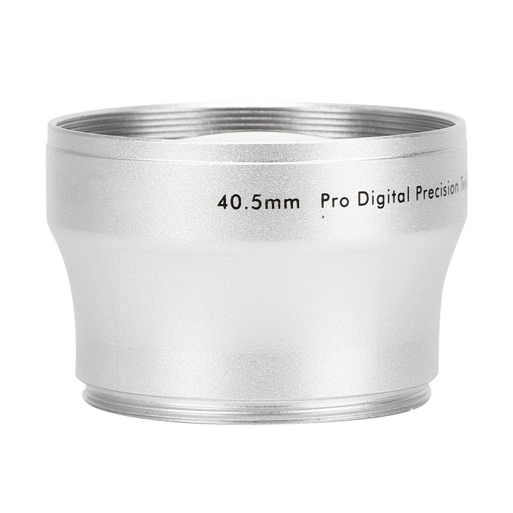 40.5MM 2X Black Aluminum Alloy Magnification Additional Lens for All 40.5MM Opening Diameter Camera