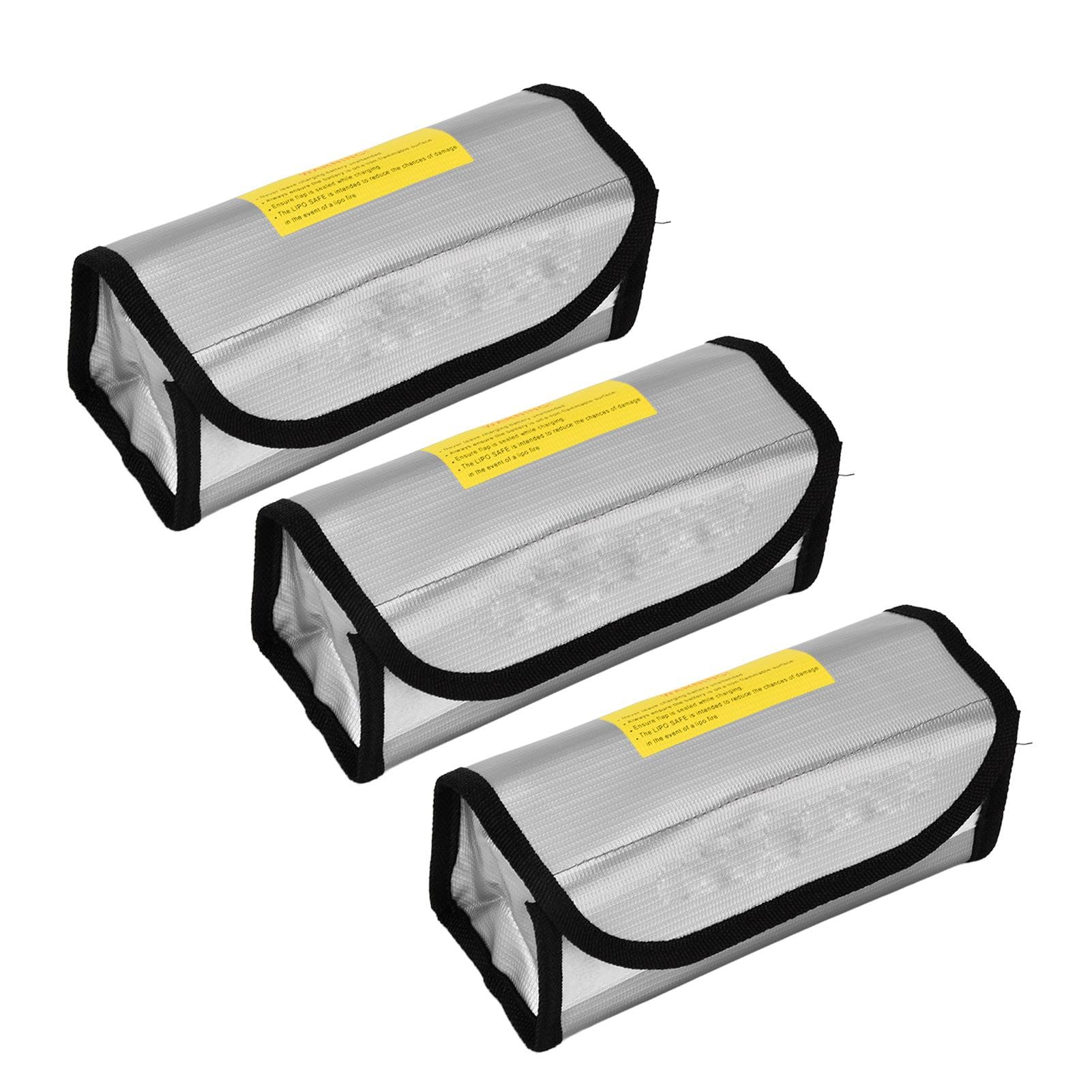 3pcs Lipo Battery Guard Safe Bag Fireproof Explosion Proof High Temperature Resistance for Home