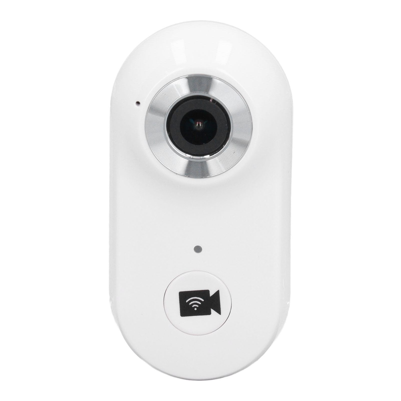 Pet Collar Camera White Wireless Fidelity 1080P Photo Video Record 170 degrees  Wide Angle 280mAh 2‑3H