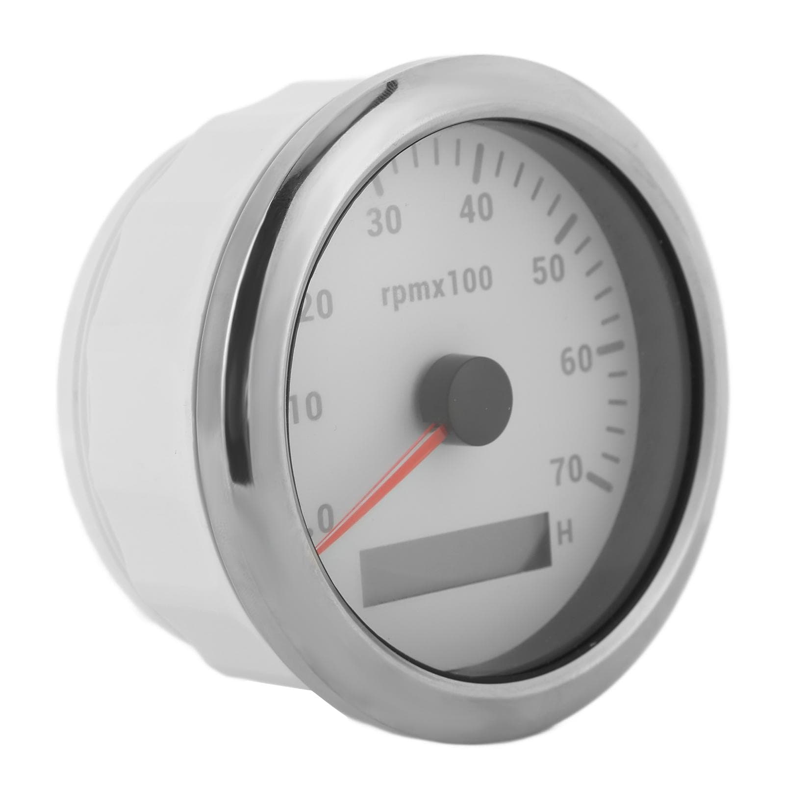 85mm Tachometer 0?7000rpm Adjustable 7 Color Backlight for Car Boat Engine 9?32V DCWhite